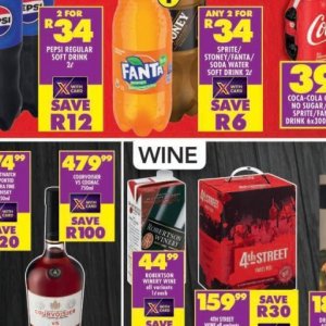 Wine at Shoprite