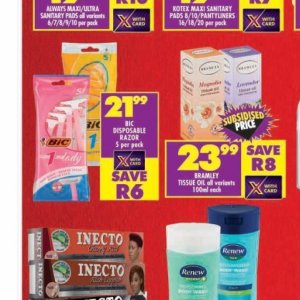 Razor bic BIC at Shoprite