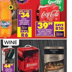Fizzy drink at Shoprite