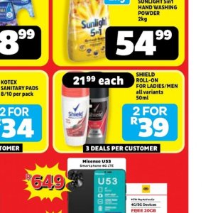 Roll-on at Usave