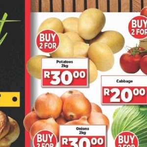 Potatoes at Big save