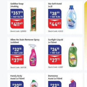 Stain remover at Africa Cash and Carry
