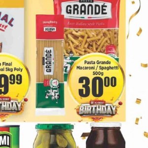 Pasta at Big save