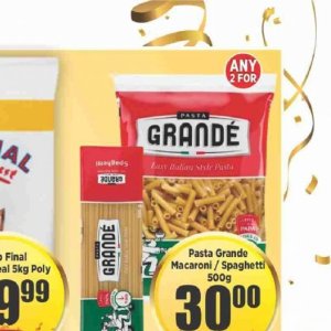 Pasta at Big save