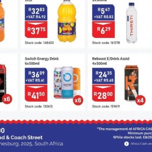 Switch at Africa Cash and Carry