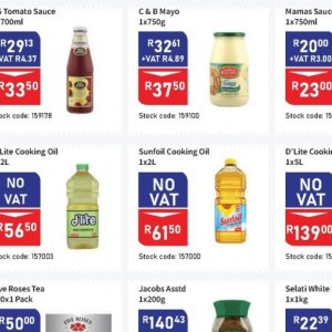 Sunflower oil at Africa Cash and Carry