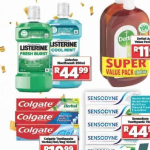 Mouthwash listerine  at Big save