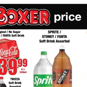 Fizzy drink at Boxer Superstores