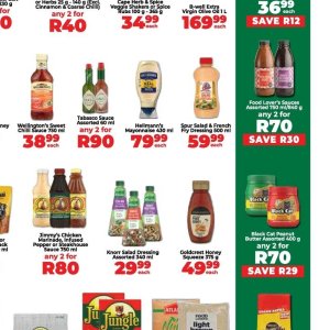 Sauces at Fruit & Veg City