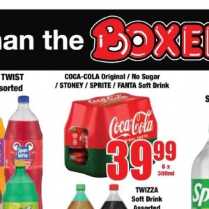 Fizzy drink at Boxer Superstores