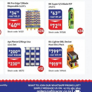 Lighter at Africa Cash and Carry