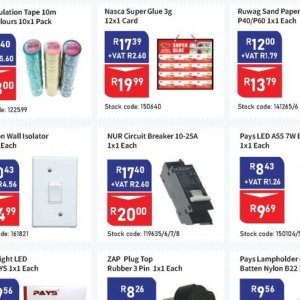 Circuit breaker at Africa Cash and Carry