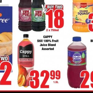 Juice cappy  at Boxer Superstores