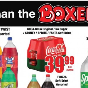 Fizzy drink at Boxer Superstores