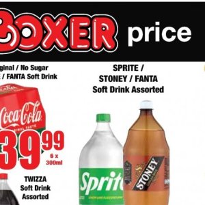 Fizzy drink at Boxer Superstores