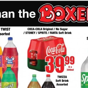 Fizzy drink at Boxer Superstores
