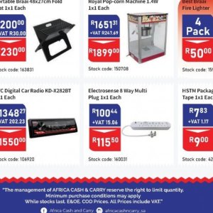 Plug at Africa Cash and Carry