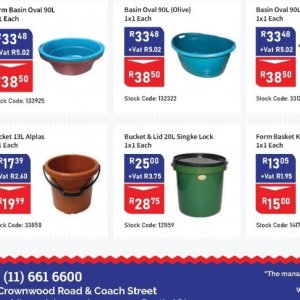 Bucket at Africa Cash and Carry
