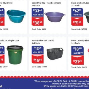 Basket at Africa Cash and Carry