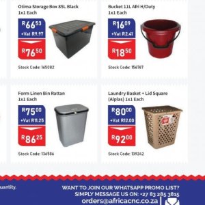 Lid at Africa Cash and Carry