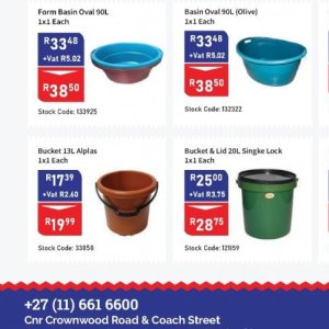 Bucket at Africa Cash and Carry
