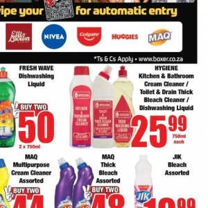 Bleach at Boxer Superstores