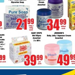 Wet wipes at Boxer Superstores
