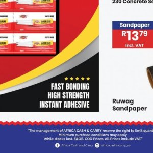 Adhesive at Africa Cash and Carry
