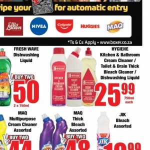 Bleach at Boxer Superstores