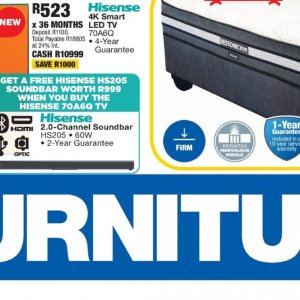 TV set at OK Furniture