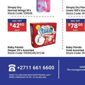 Diapers at Africa Cash and Carry