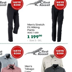 Pants at Outdoor Warehouse