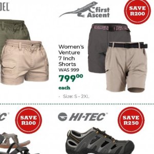 Shorts at Outdoor Warehouse
