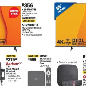 TV set at OK Furniture