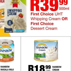 Cream at Take n Pay