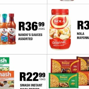 Sauces at Take n Pay