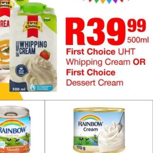 Cream at Take n Pay