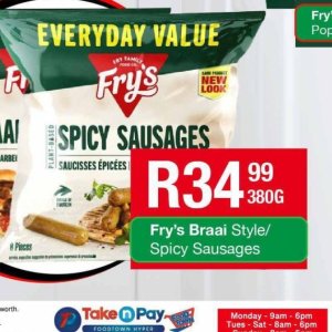 Sausages at Take n Pay