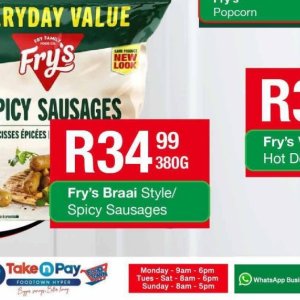 Sausages at Take n Pay