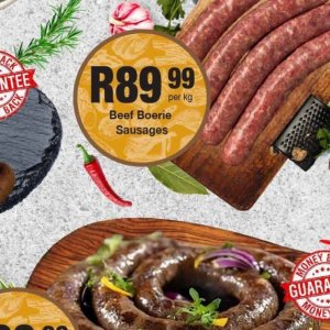 Sausages at Take n Pay