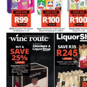 Wine at Checkers Hyper