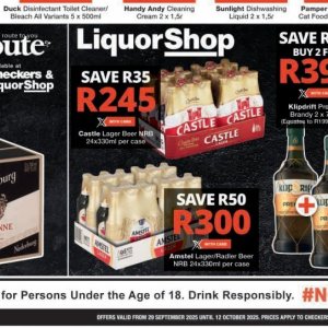 Beer at Checkers Hyper