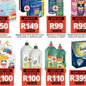 Sanitary pads at Checkers Hyper