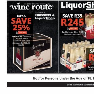 Wine at Checkers Hyper