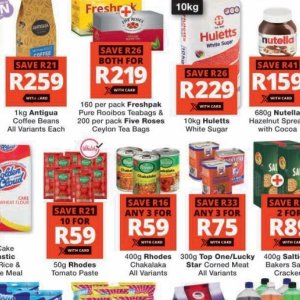 Tea at Checkers Hyper