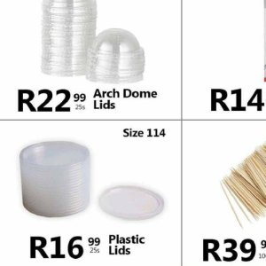 Lids at Take n Pay
