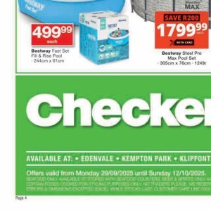 Seafood at Checkers Hyper