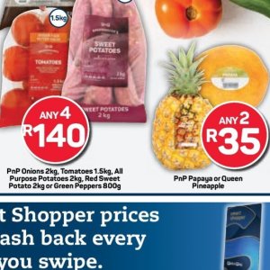 Potatoes at Pick n Pay Hyper