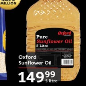 Sunflower oil at Oxford freshmarket