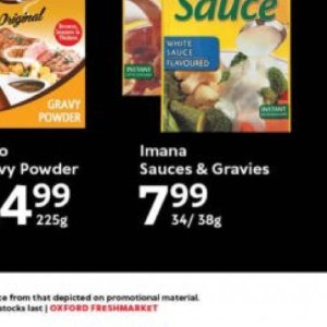 Sauces at Oxford freshmarket